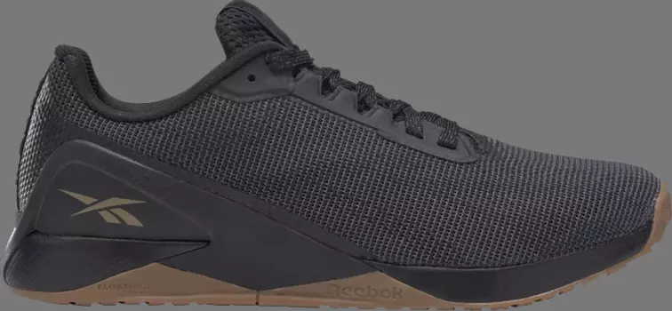 Кроссовки nano x1 grit 'black sepia' Reebok, черный