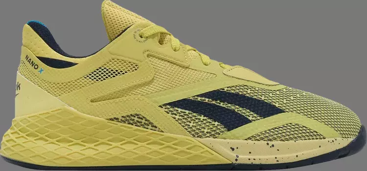 Кроссовки nano x 'chartreuse vector navy' Reebok, желтый