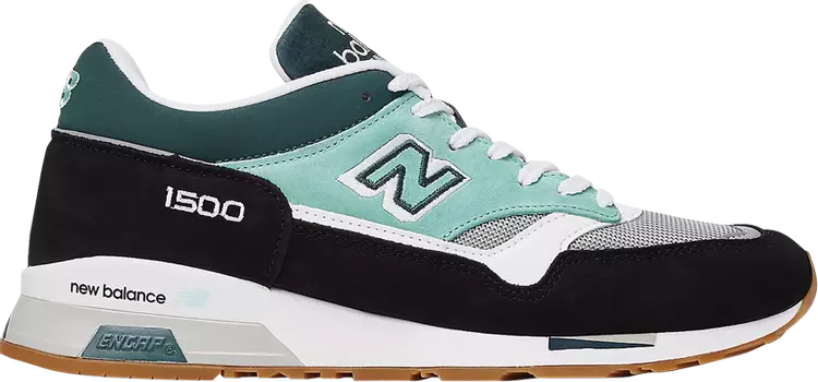 Кроссовки New Balance 1500 Made In England 'Black Grey', зеленый