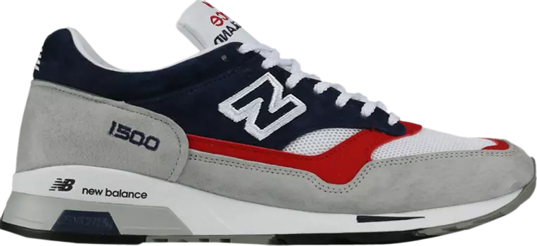 Кроссовки New Balance 1500 Made in England 'Grey Navy Red', серый