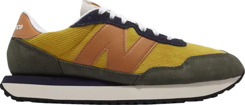Кроссовки New Balance 237 'Harvest Gold Madras Orange', золотой