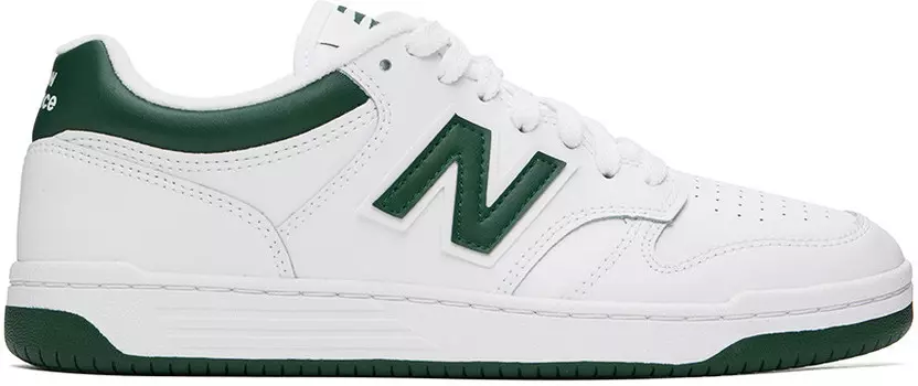 Кроссовки New Balance 480, белый/зеленый