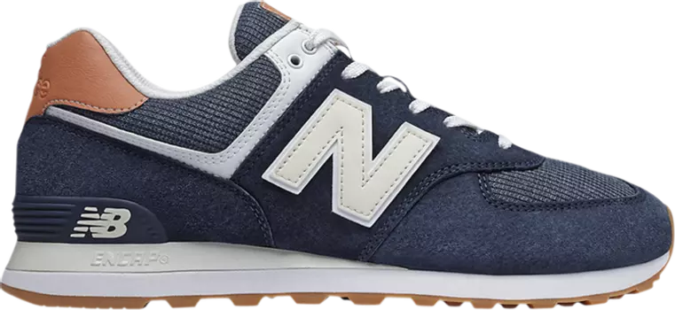 Кроссовки New Balance 574 'Natural Indigo Mahogany', синий