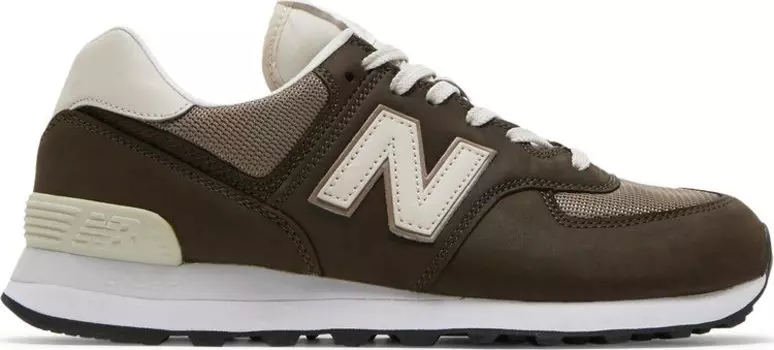 Кроссовки New Balance 574, темно-коричневый/кремовый