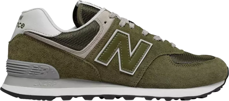 Кроссовки New Balance 574, белый/светло-зеленый