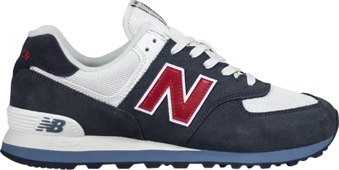 Кроссовки New Balance 574 Core Plus 'Navy Red', синий