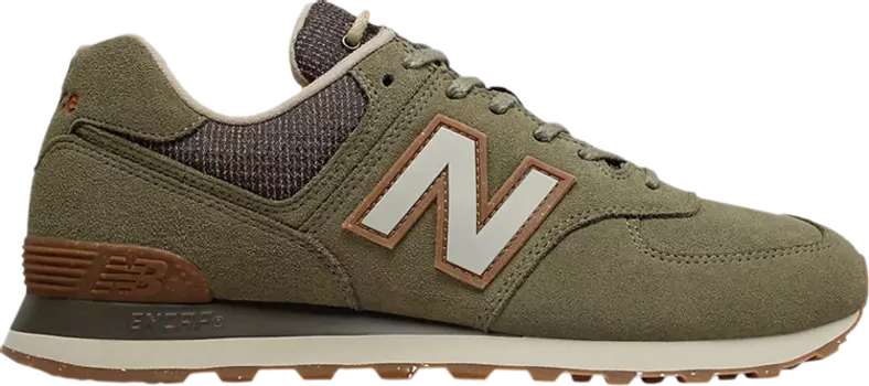 Кроссовки New Balance 574 Premium Outdoors 'Covert Green', зеленый