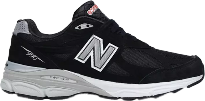 Кроссовки New Balance 990v3 Made In USA 'Black White', черный