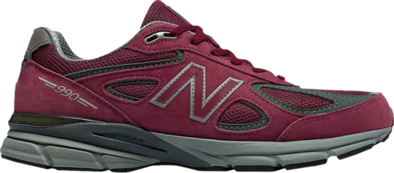 Кроссовки New Balance 990v4 Made In USA 'Burgundy', красный