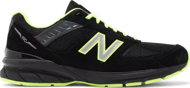 Кроссовки New Balance 990v5 Made in USA 'Black Hi Lite', черный
