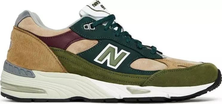 Кроссовки New Balance 991 Made in England 'Beige Green', коричневый