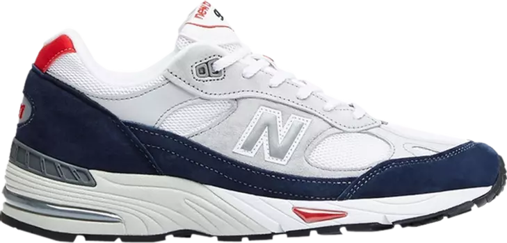 Кроссовки New Balance 991 Made in England, белый/темно-синий