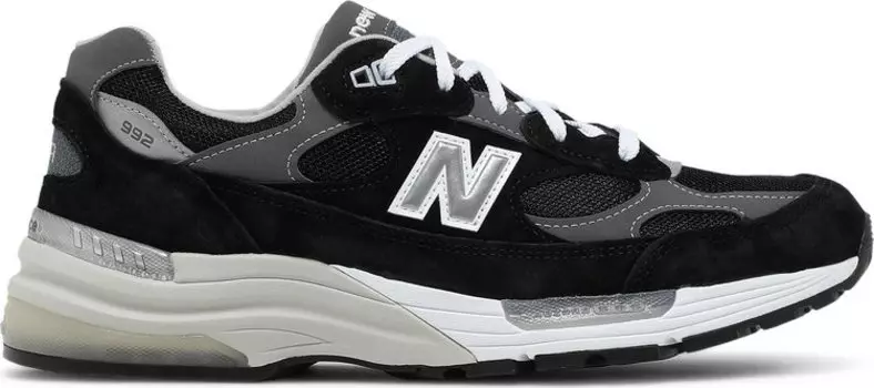 Кроссовки New Balance 992 Made in USA, черный/серый