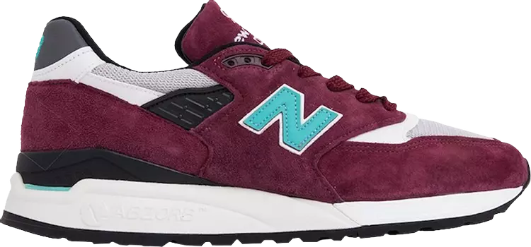 Кроссовки New Balance 998 'Burgundy Teal', красный