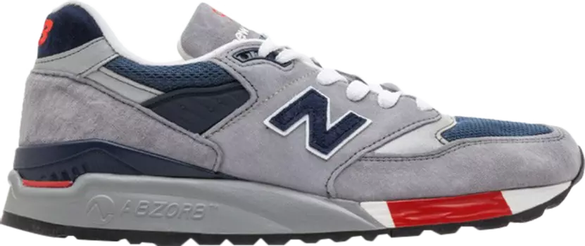 Кроссовки New Balance 998 Made in USA 'Grey Navy Red', серый