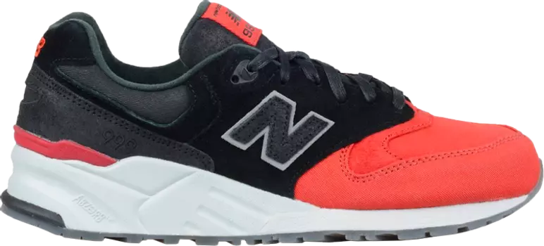 Кроссовки New Balance 999 Canvas Waxed, черный