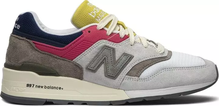 Кроссовки New Balance Aim Leon Dore x 997 'Canary Yellow', серый