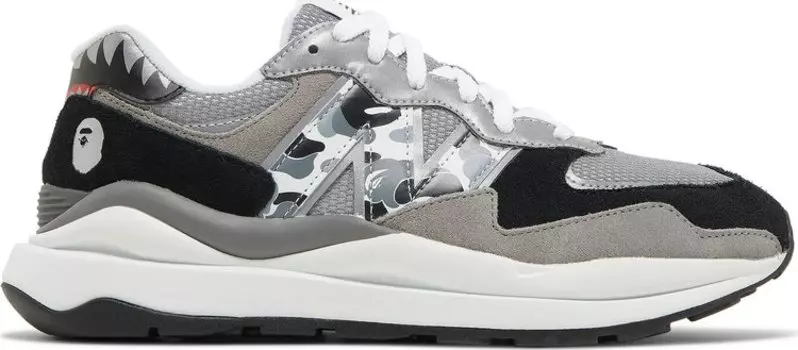 Кроссовки New Balance BAPE x 57/40 'Grey', серый