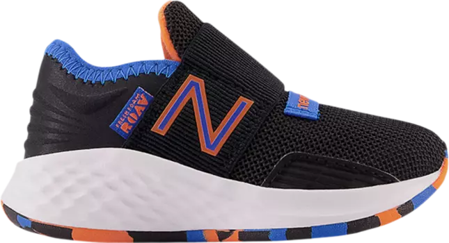 Кроссовки New Balance Fresh Foam Roav Slip-On Toddler 'Black Blue Orange', черный