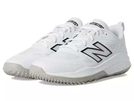 Кроссовки New Balance Fresh Foam Velov4 Turf-Trainer Softball Cleats, белый/черный