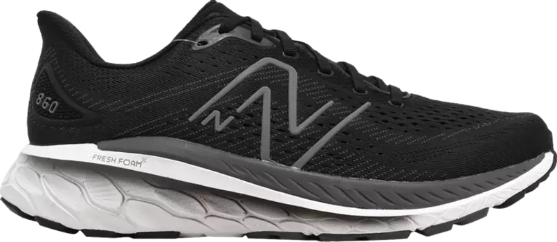 Кроссовки New Balance Fresh Foam X 860v13 2E Wide 'Black Magnet', черный