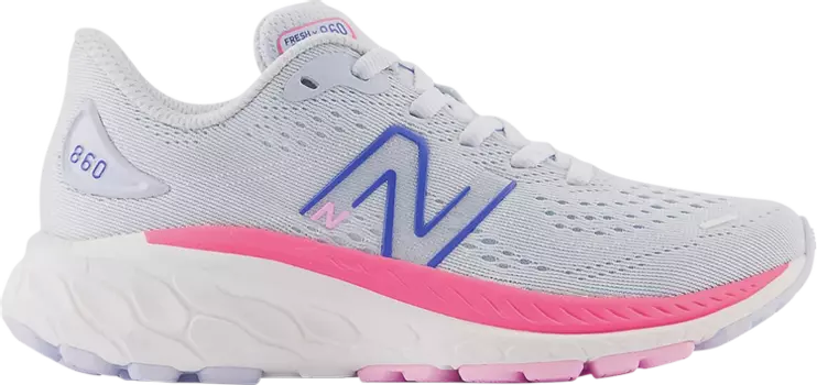Кроссовки New Balance Fresh Foam X 860v13 Little Kid 'Moon Dust Neon Pink', серый