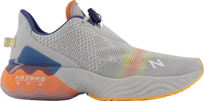 Кроссовки New Balance FuelCell Rebel TR 'Light Aluminum Vibrant Orange', серый