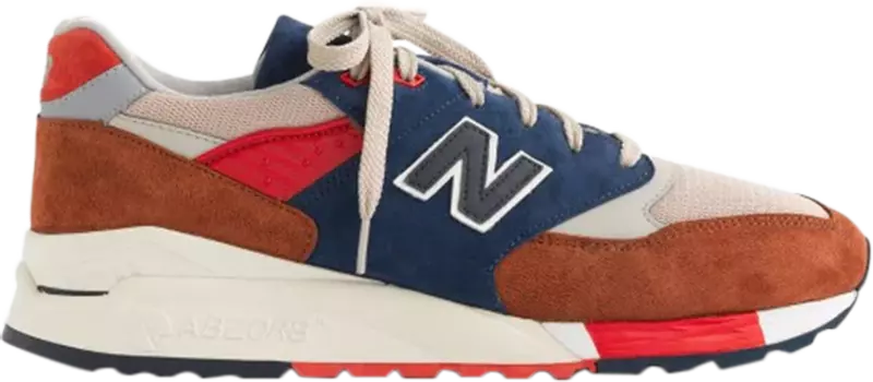 Кроссовки New Balance J.Crew x 998 'Hilltop Blues', коричневый