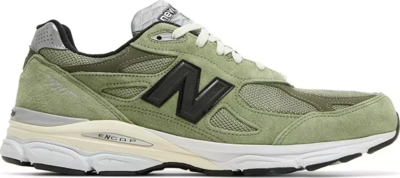 Кроссовки New Balance JJJJound x 990v3 Made in USA 'Olive', зеленый