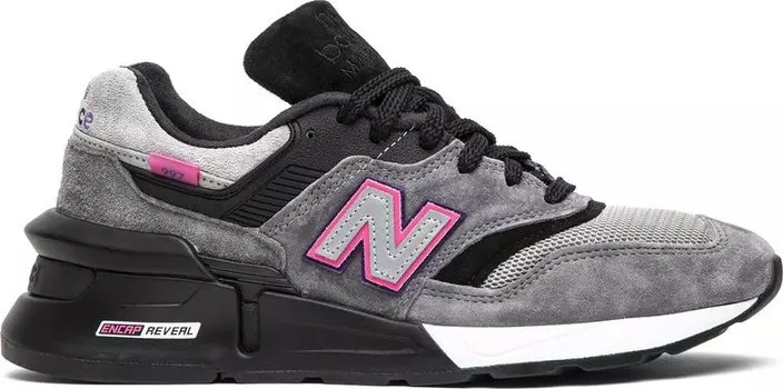 Кроссовки New Balance Kith x United Arrows & Sons x 997S Fusion 'Grey Black Pink', серый