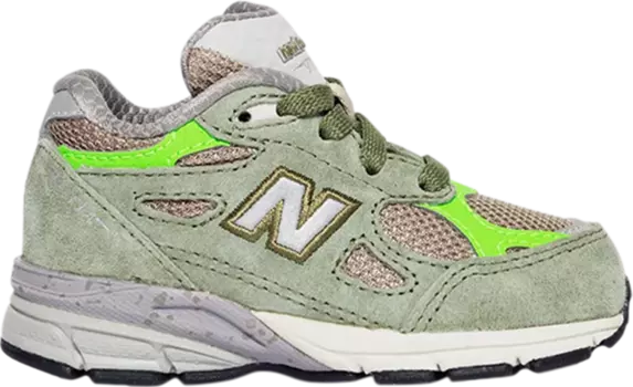 Кроссовки New Balance Patta x 990v3 Toddler 'Keep Your Family Close', зеленый