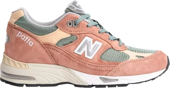 Кроссовки New Balance Patta x Wmns 991 Made in England 'Dusty Pink', розовый