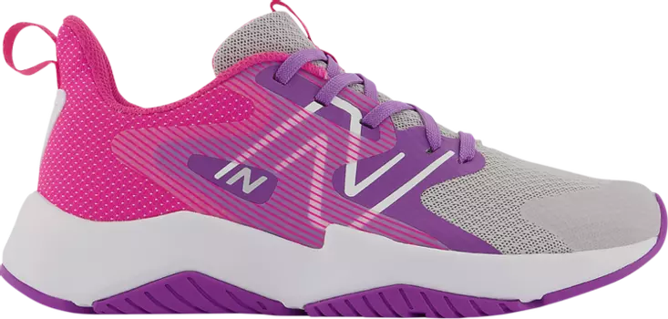 Кроссовки New Balance Rave Run v2 Big Kid Wide 'Summer Fog Hi-Pink', серый