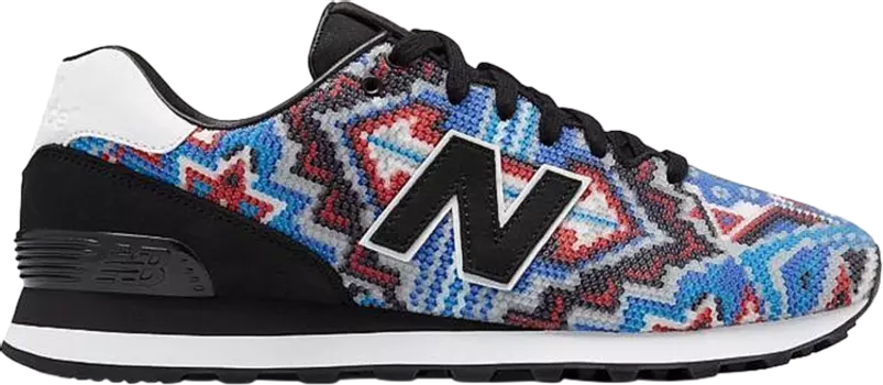 Кроссовки New Balance Ricardo Seco x 574 'Huichol Art', синий