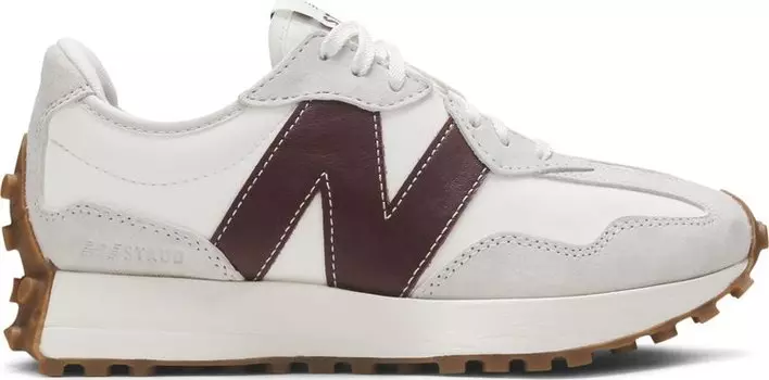 Кроссовки New Balance STAUD x Wmns 327 'Grey Burgundy', зеленый