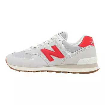 Кроссовки New Balance U574, белый/красный