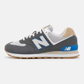 Кроссовки New Balance U574 Unisex, black/beige/royal blue