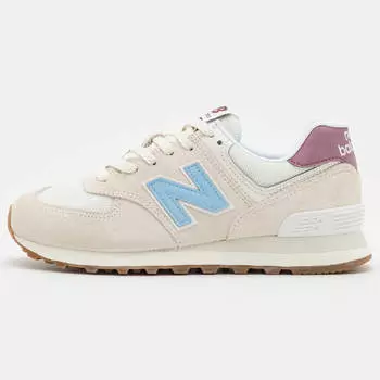 Кроссовки New Balance WL574, бежевый/голубой