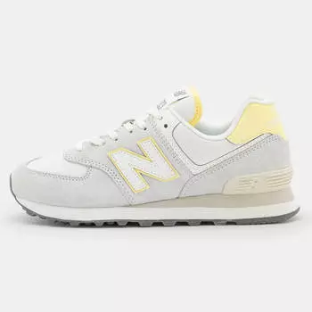 Кроссовки New Balance WL574, серый/желтый