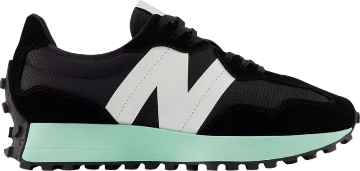 Кроссовки New Balance Wmns 327 'Black Bright Mint', черный