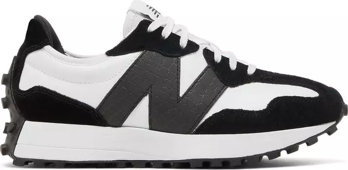 Кроссовки New Balance Wmns 327 'Black White Crocodile', черный