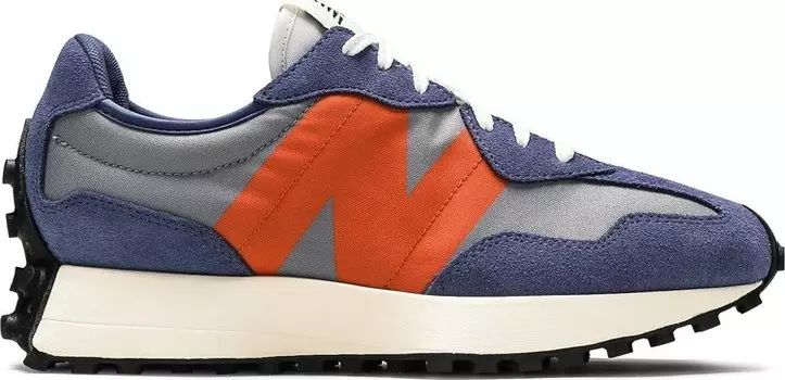Кроссовки New Balance Wmns 327 'Magnetic Blue Varsity Orange', синий
