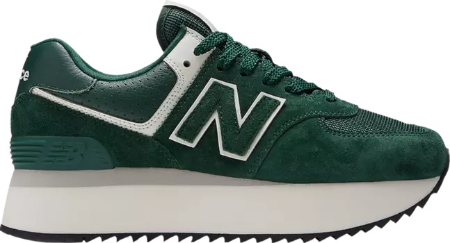 Кроссовки New Balance Wmns 574+ 'Acidic Green', зеленый