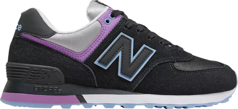 Кроссовки New Balance Wmns 574 'Black Neo Violet', черный