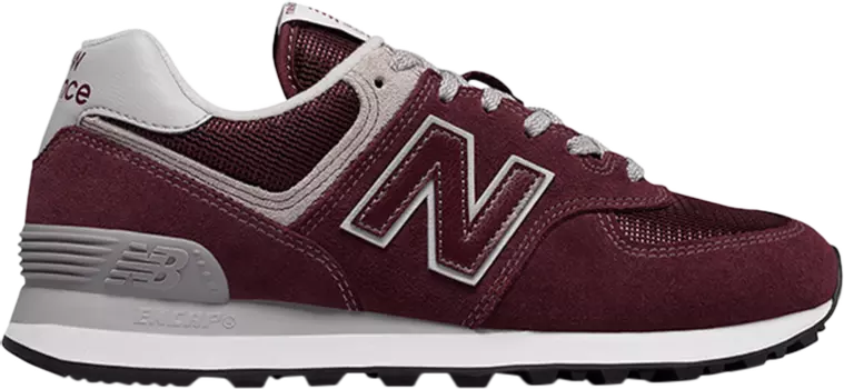 Кроссовки New Balance Wmns 574, бордовый/серый