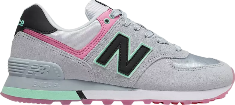 Кроссовки New Balance Wmns 574 'Cyclone Pink Mint', серый