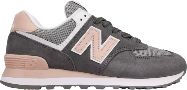 Кроссовки New Balance Wmns 574, темно-серый/розовый