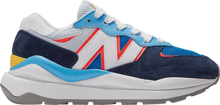 Кроссовки New Balance Wmns 57/40 'Natural Indigo Electric Red', синий
