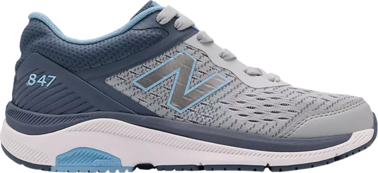 Кроссовки New Balance Wmns 847v4 'Light Aluminum Team Carolina', серый