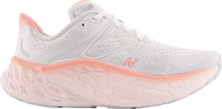 Кроссовки New Balance Wmns Fresh Foam X More V4 'Quartz Grey Washed Pink', серый